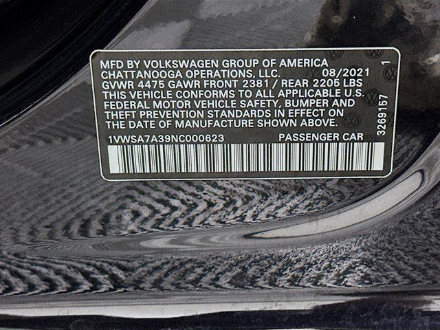 used 2022 Volkswagen Passat car, priced at $17,397