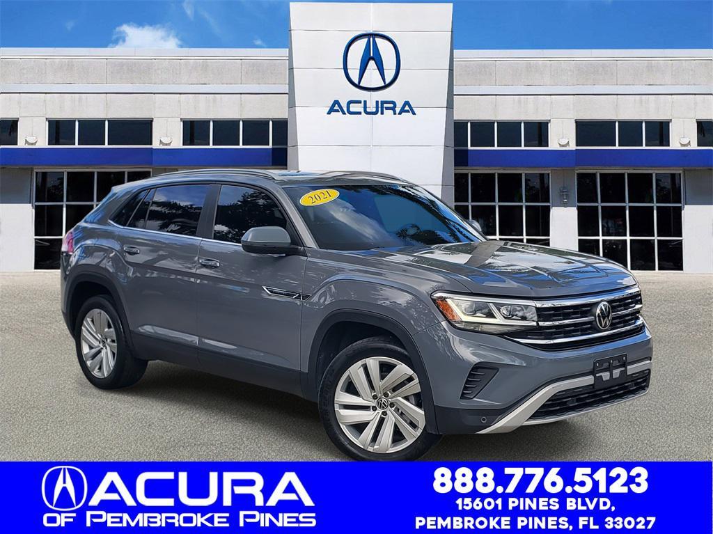 used 2021 Volkswagen Atlas Cross Sport car, priced at $21,788
