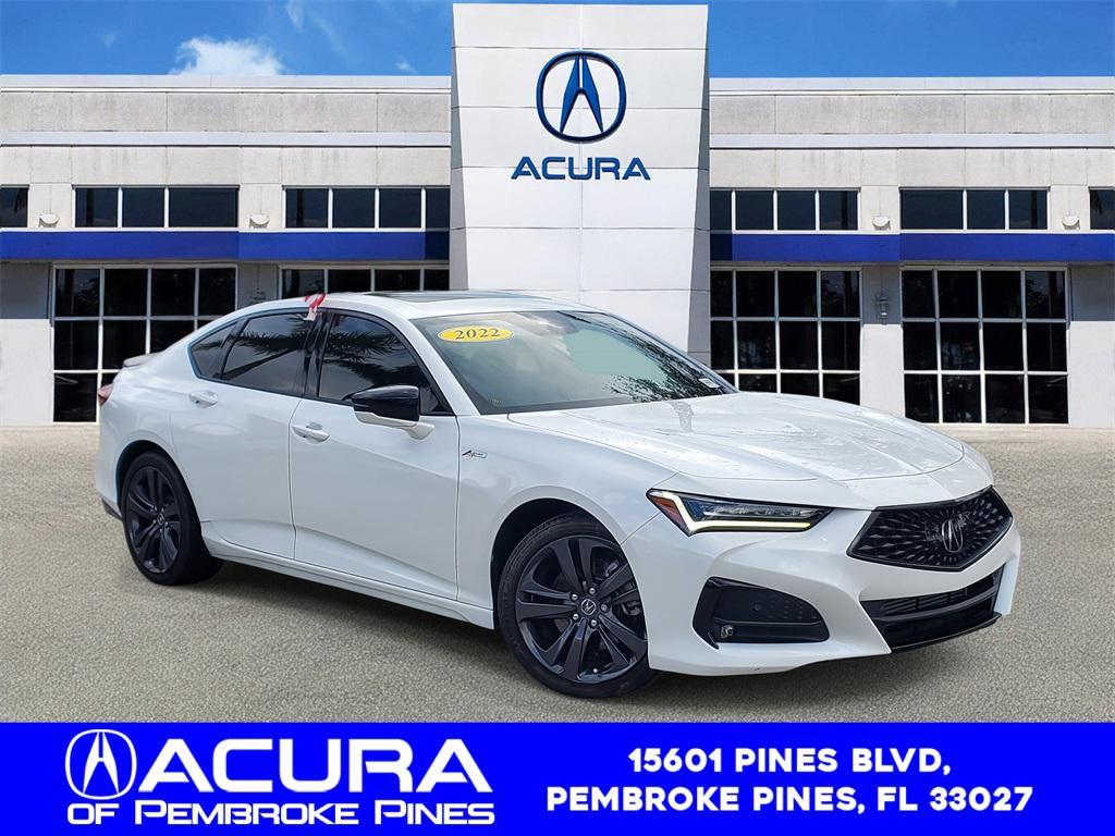 used 2022 Acura TLX car, priced at $31,188
