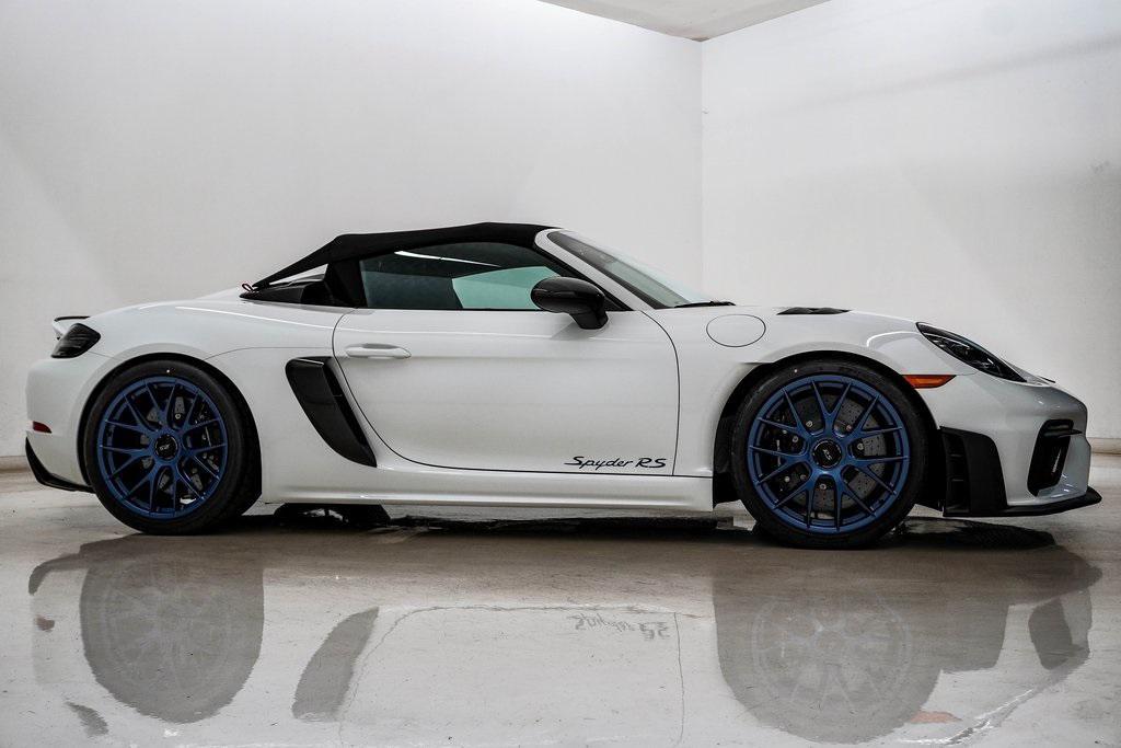 new 2025 Porsche 718 Spyder car, priced at $230,715