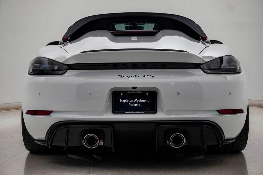 new 2025 Porsche 718 Spyder car, priced at $230,715