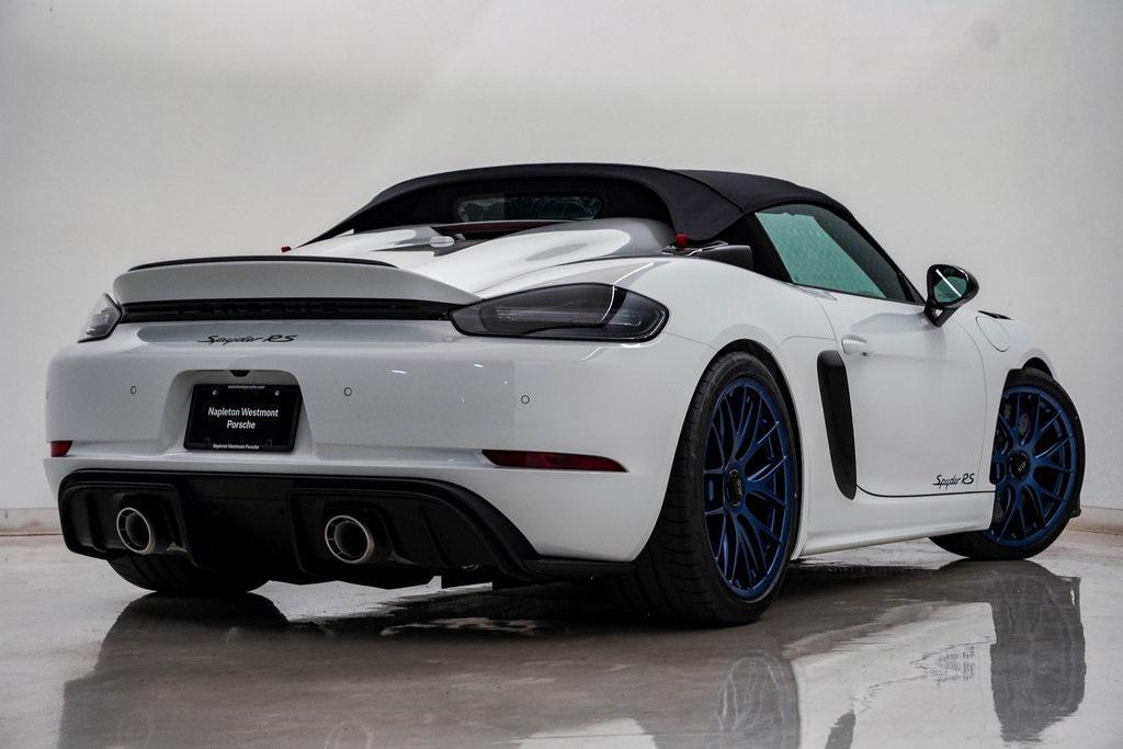 new 2025 Porsche 718 Spyder car, priced at $230,715