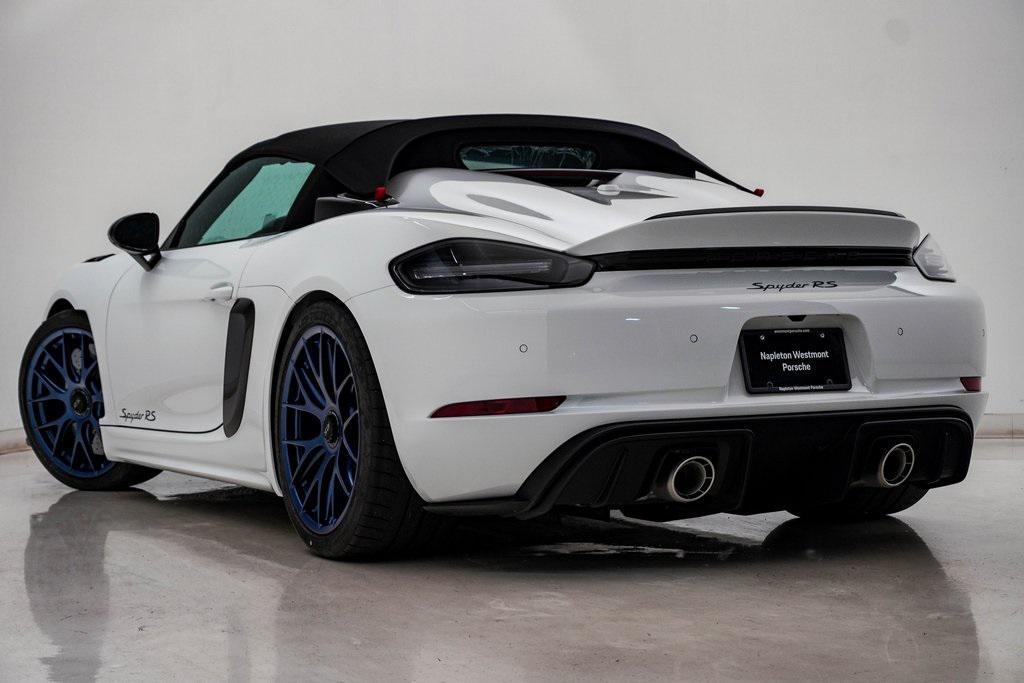 new 2025 Porsche 718 Spyder car, priced at $230,715