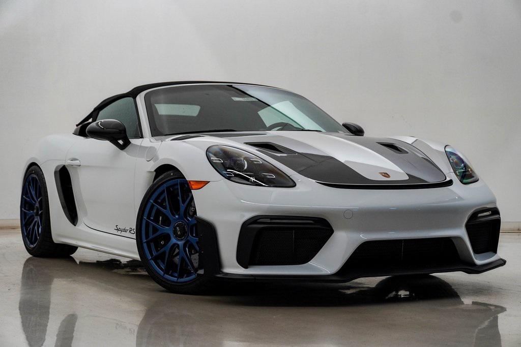 new 2025 Porsche 718 Spyder car, priced at $230,715