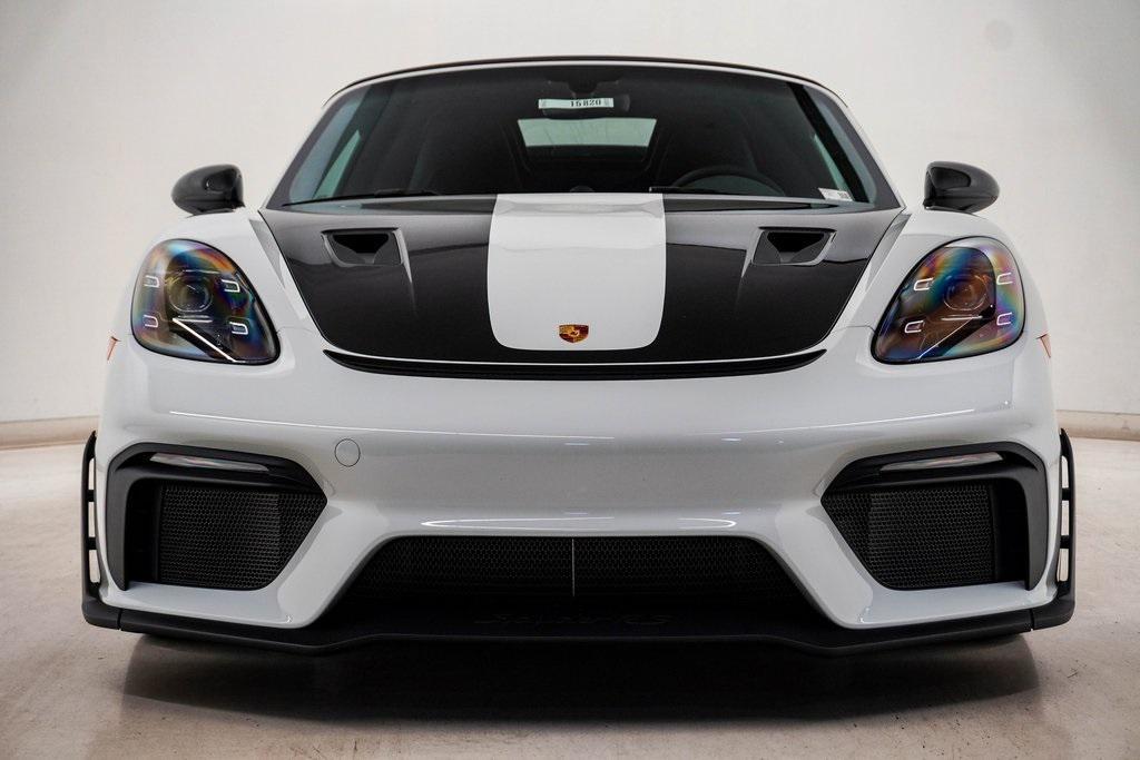 new 2025 Porsche 718 Spyder car, priced at $230,715