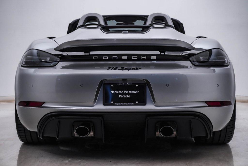 used 2021 Porsche 718 Spyder car, priced at $129,000