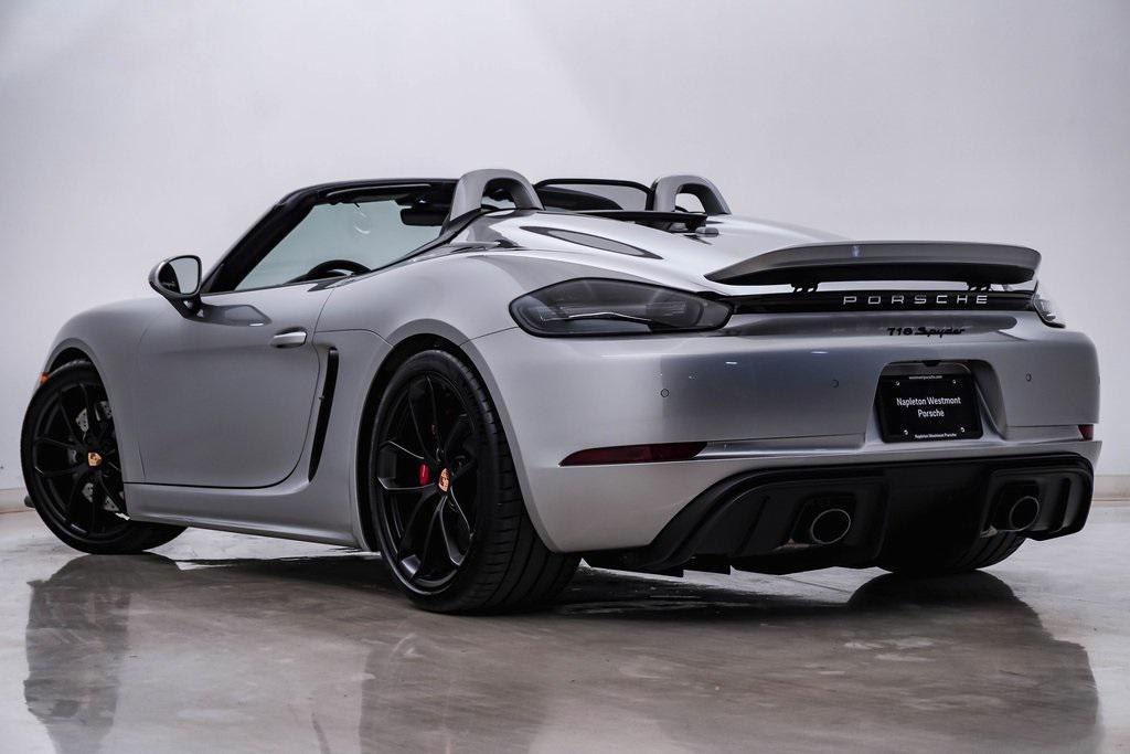used 2021 Porsche 718 Spyder car, priced at $129,000
