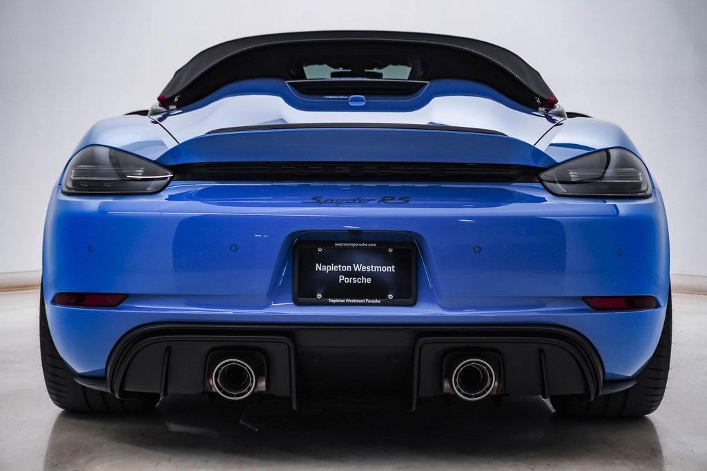 new 2025 Porsche 718 Spyder car, priced at $223,565