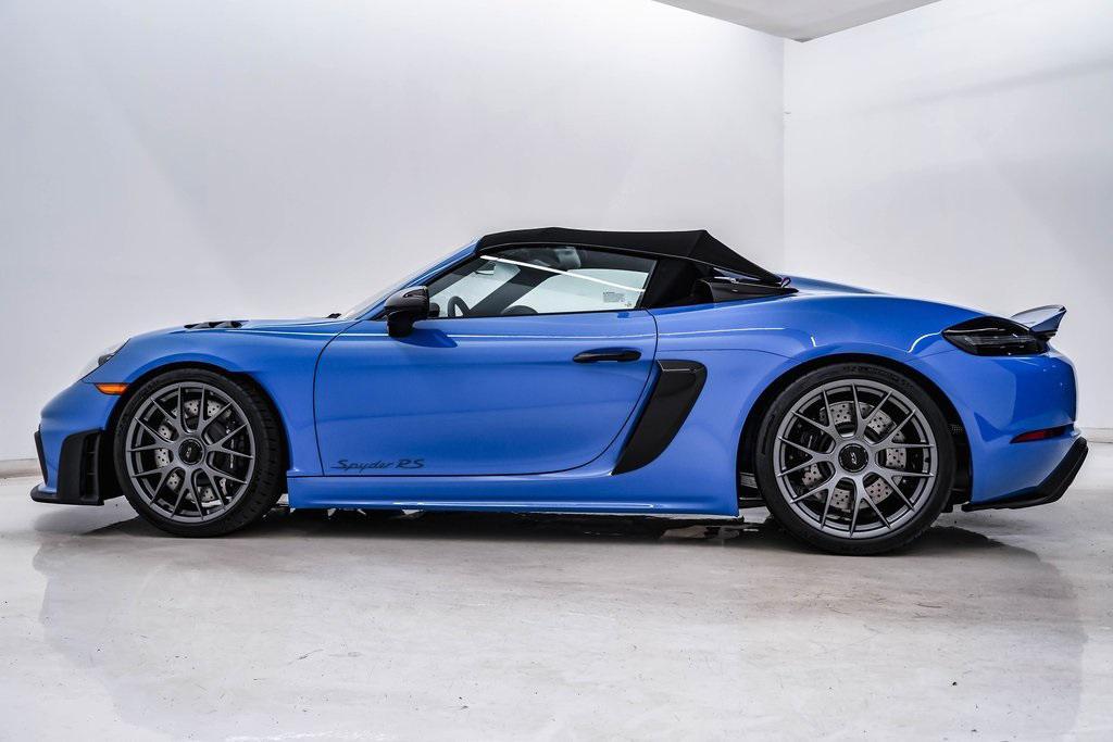 new 2025 Porsche 718 Spyder car, priced at $223,565