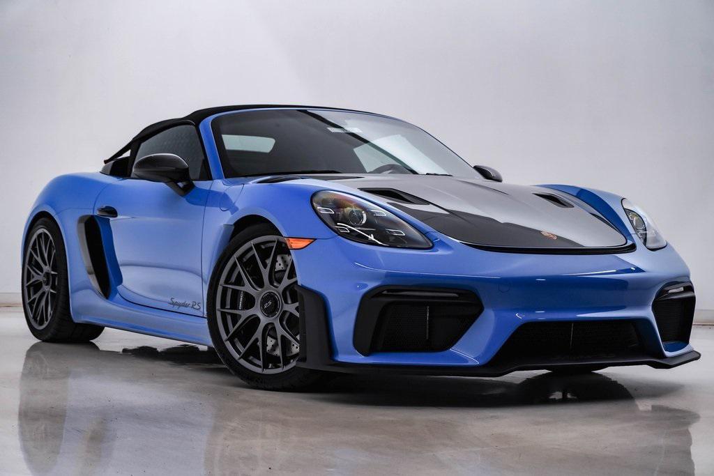 new 2025 Porsche 718 Spyder car, priced at $223,565
