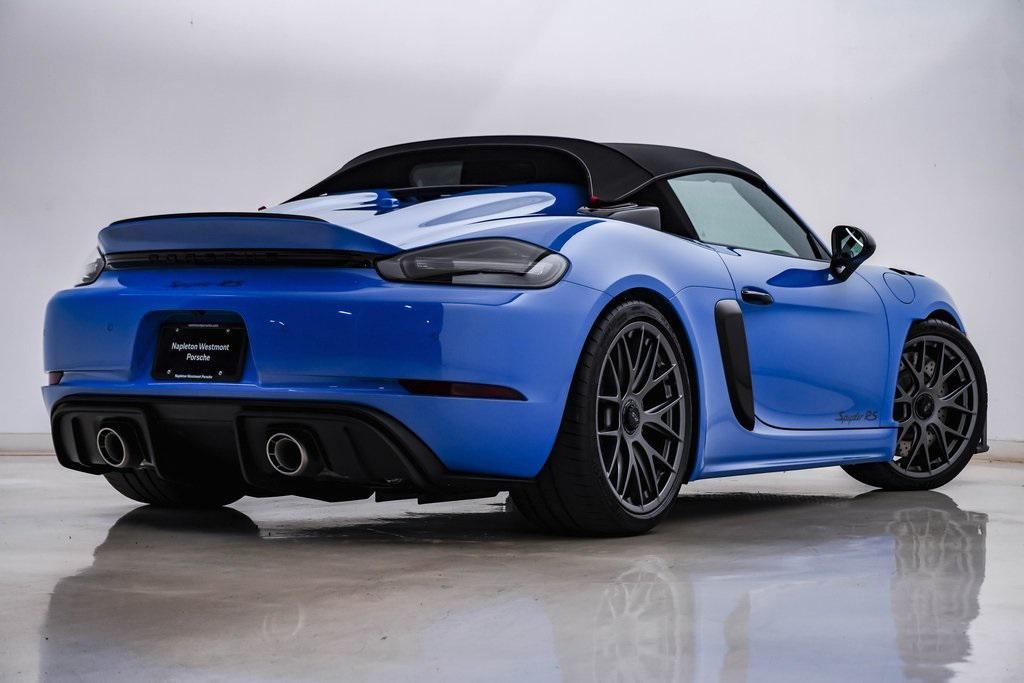 new 2025 Porsche 718 Spyder car, priced at $223,565
