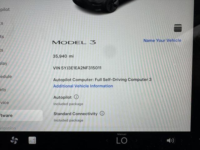 used 2022 Tesla Model 3 car, priced at $23,813