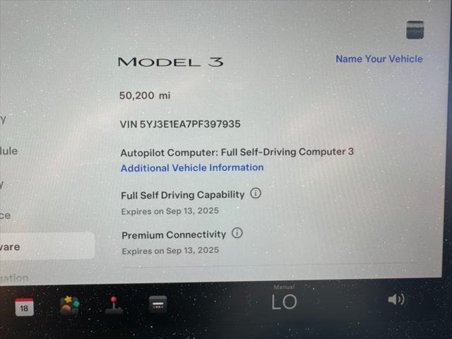 used 2023 Tesla Model 3 car, priced at $21,990