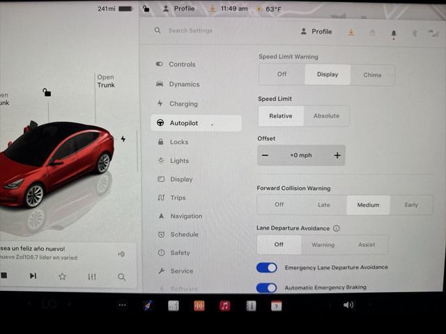 used 2022 Tesla Model 3 car, priced at $24,490