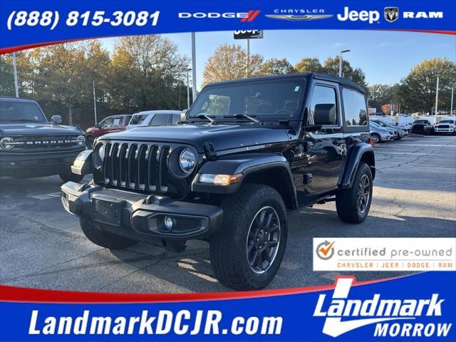 used 2021 Jeep Wrangler car, priced at $28,477