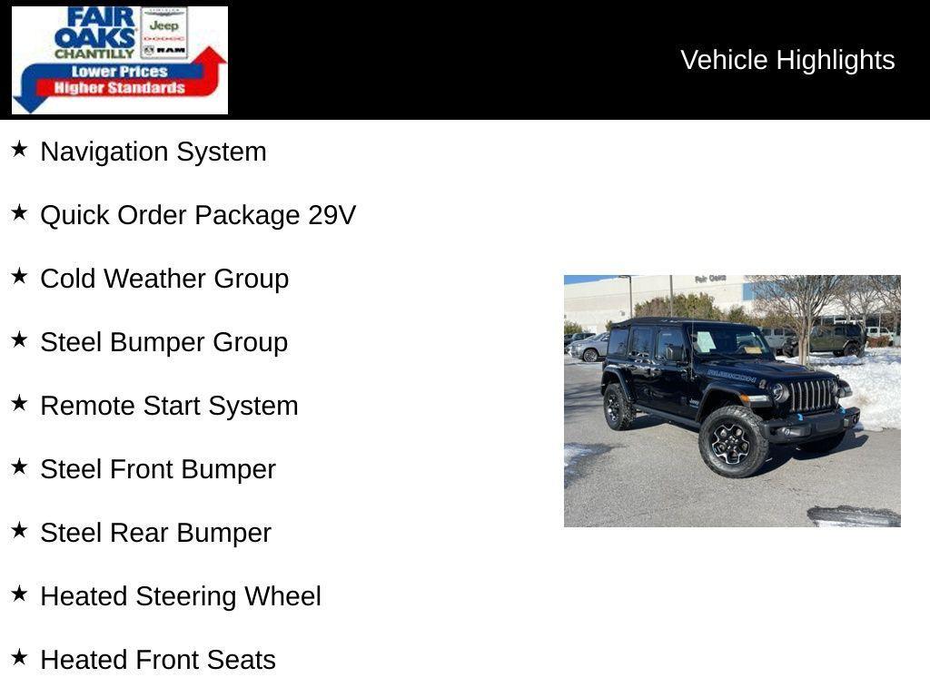 used 2022 Jeep Wrangler Unlimited 4xe car, priced at $32,340