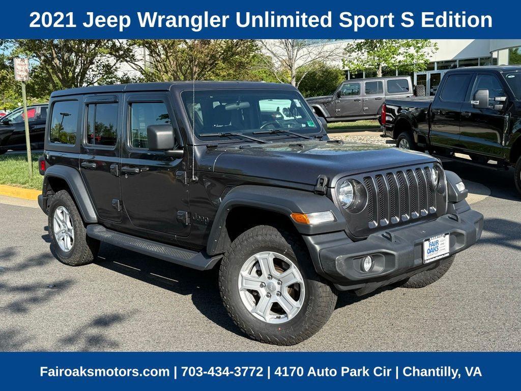 used 2021 Jeep Wrangler Unlimited car, priced at $25,517
