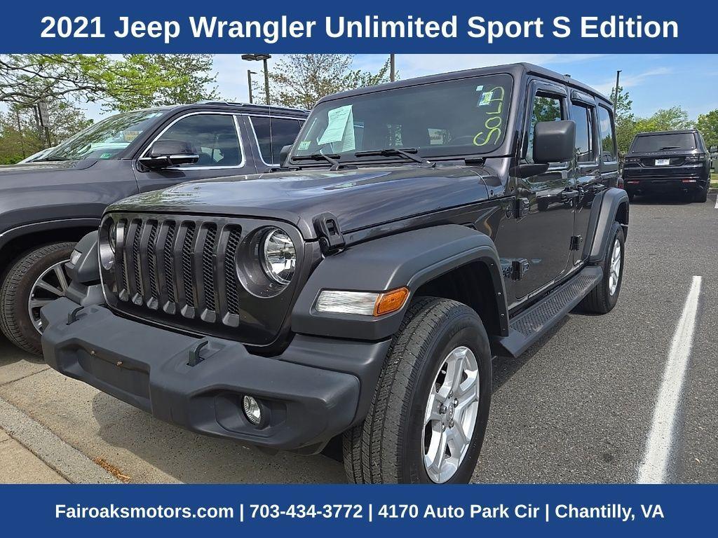 used 2021 Jeep Wrangler Unlimited car, priced at $26,985