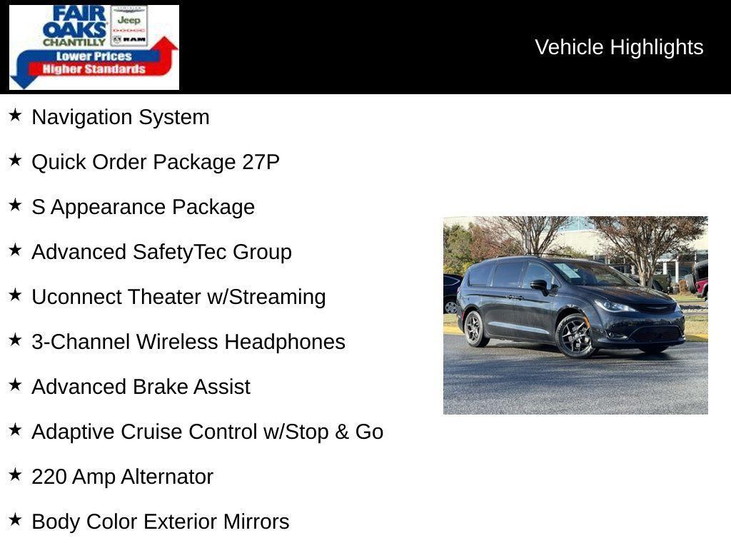 used 2019 Chrysler Pacifica car, priced at $23,507