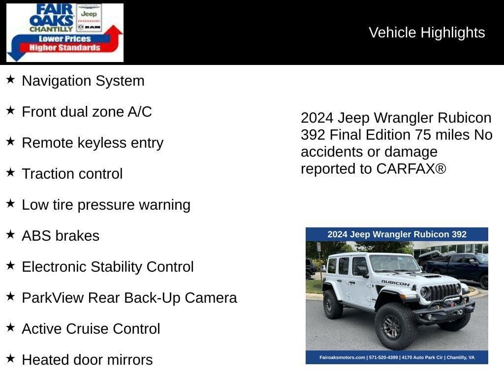 new 2024 Jeep Wrangler car, priced at $95,657