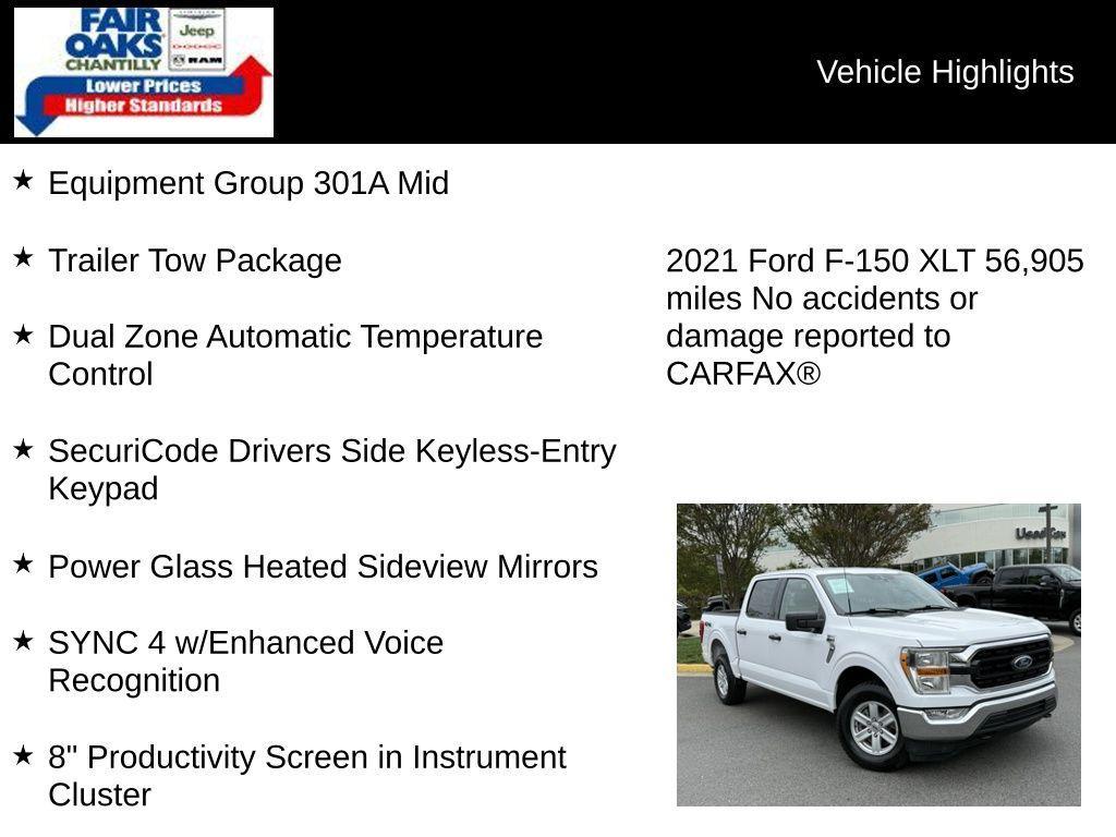 used 2021 Ford F-150 car, priced at $31,950