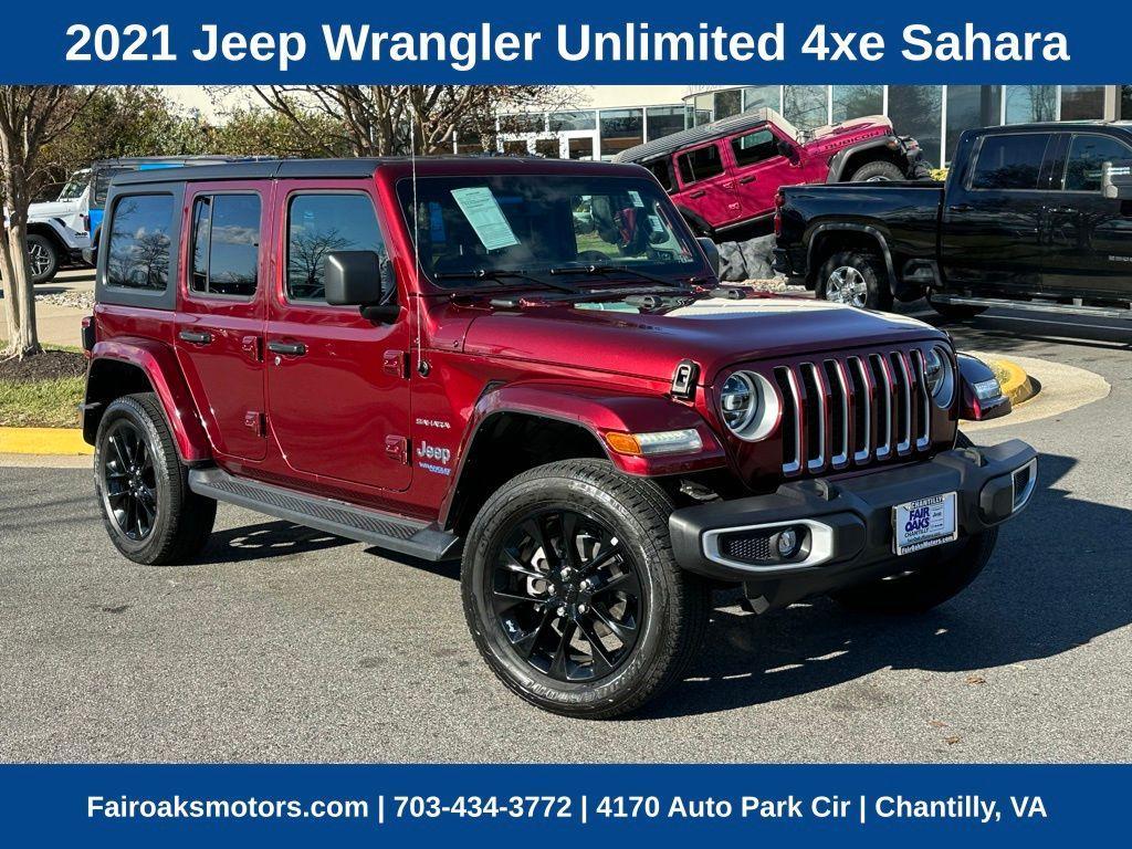 used 2021 Jeep Wrangler Unlimited 4xe car, priced at $32,174