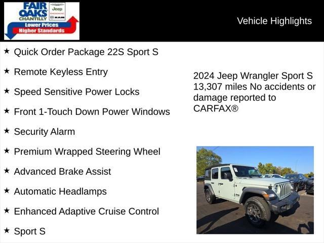 used 2024 Jeep Wrangler car, priced at $40,463