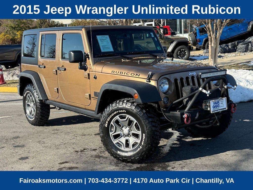 used 2015 Jeep Wrangler Unlimited car, priced at $24,458