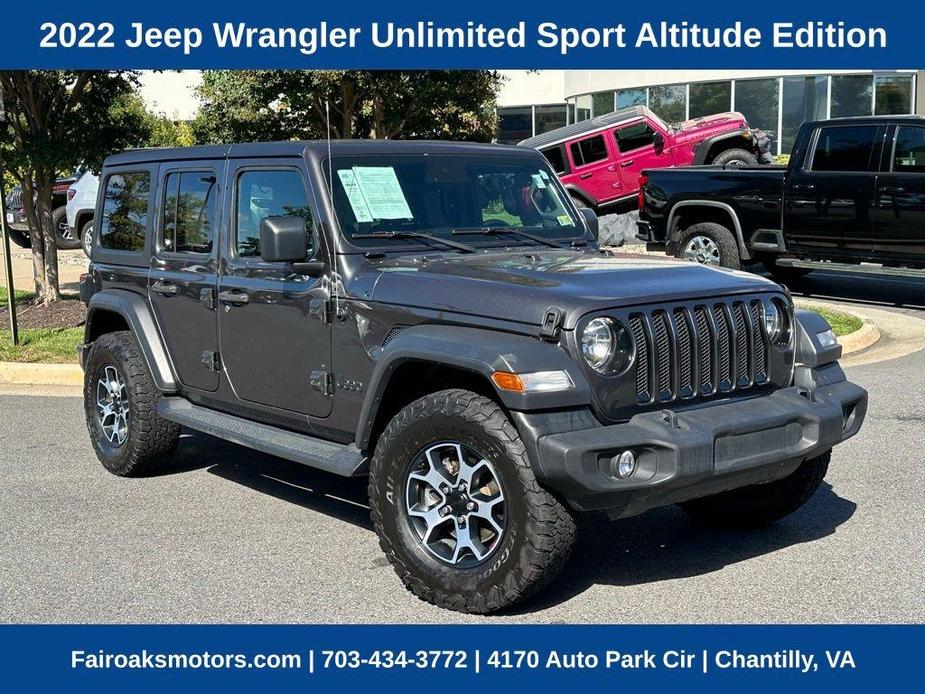 used 2022 Jeep Wrangler Unlimited car, priced at $29,900