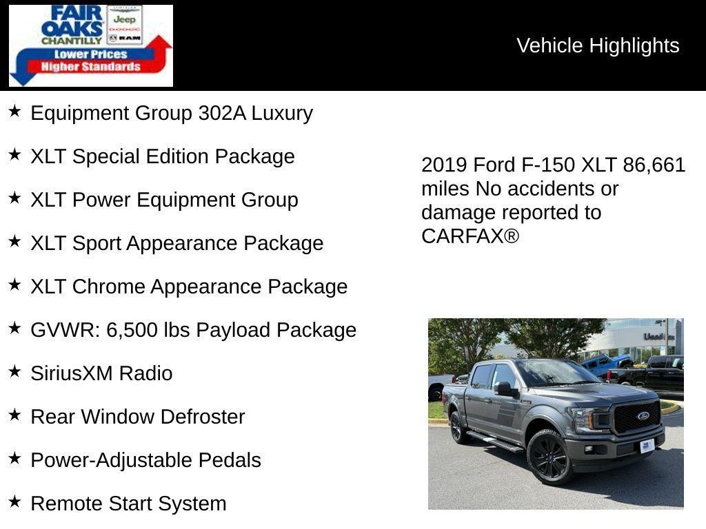 used 2019 Ford F-150 car, priced at $26,854