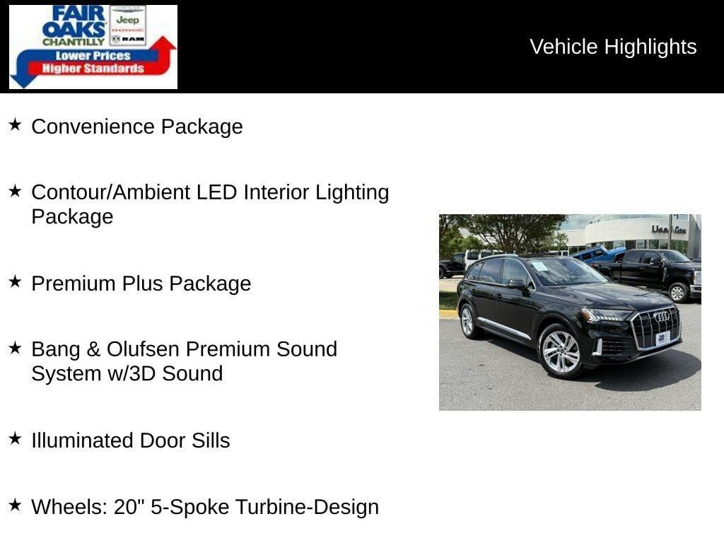 used 2024 Audi Q7 car, priced at $44,234