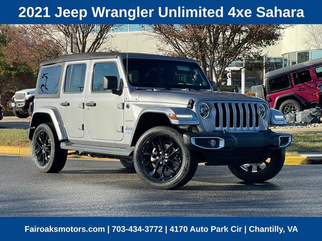 used 2021 Jeep Wrangler Unlimited 4xe car, priced at $26,128