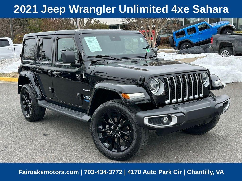 used 2021 Jeep Wrangler Unlimited 4xe car, priced at $29,320