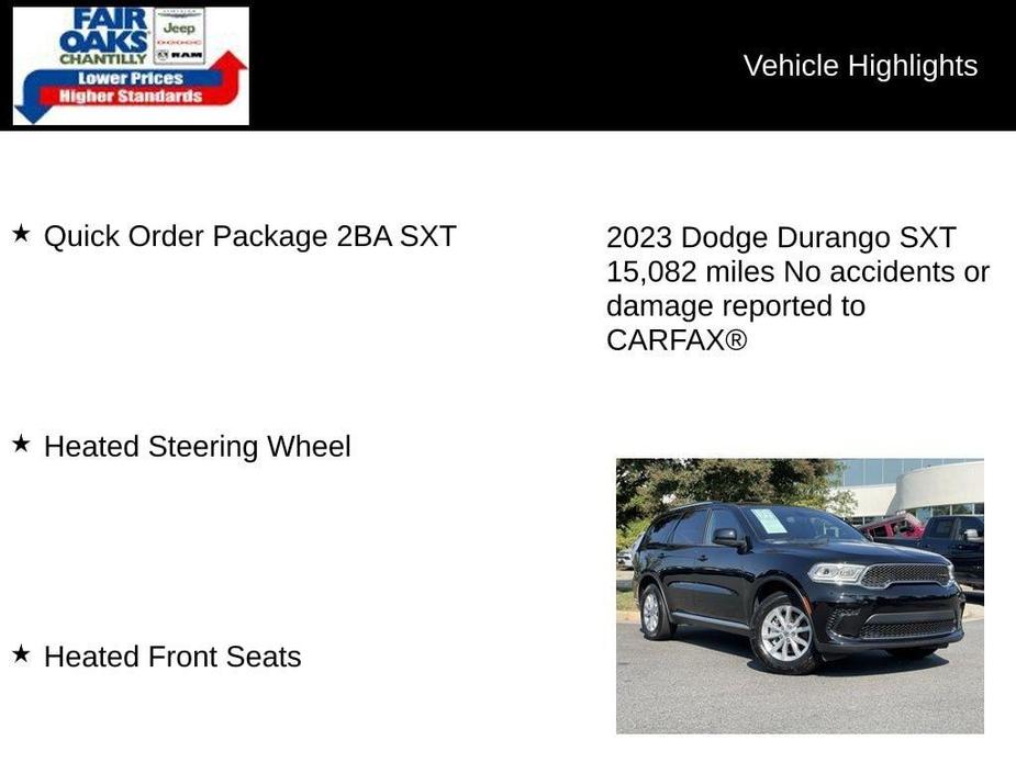 used 2023 Dodge Durango car, priced at $29,499