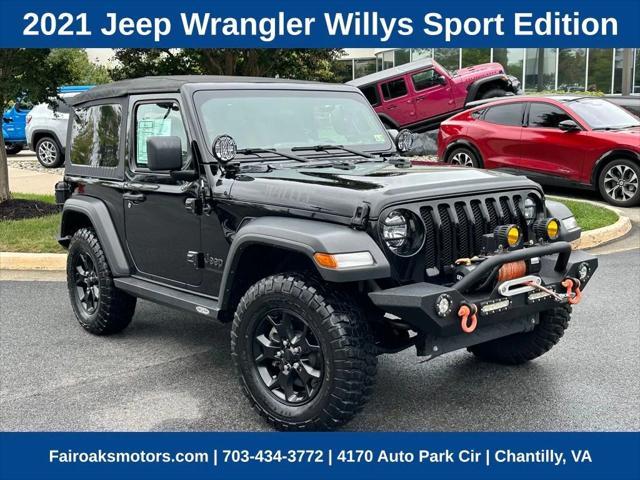 used 2021 Jeep Wrangler car, priced at $32,470