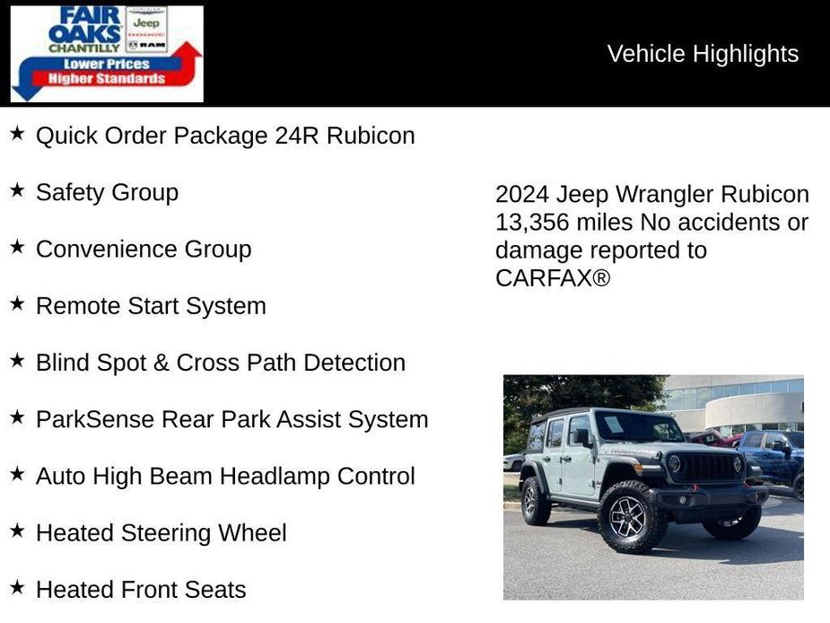 used 2024 Jeep Wrangler car, priced at $45,277