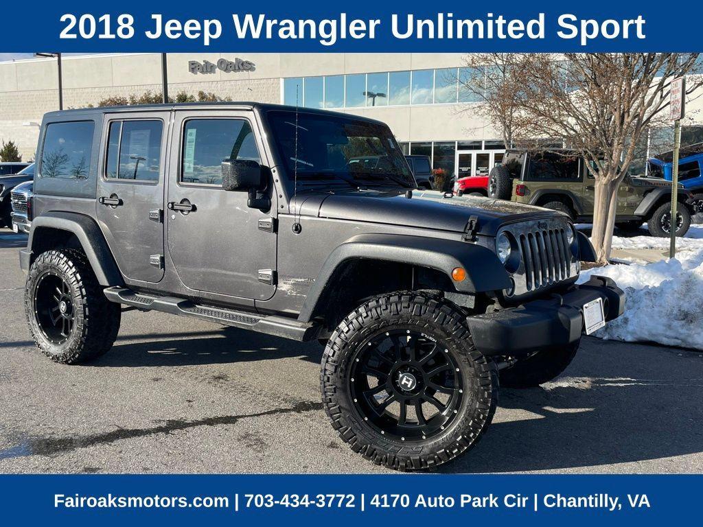 used 2018 Jeep Wrangler JK Unlimited car, priced at $19,176