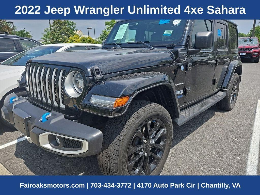 used 2022 Jeep Wrangler Unlimited 4xe car, priced at $34,406