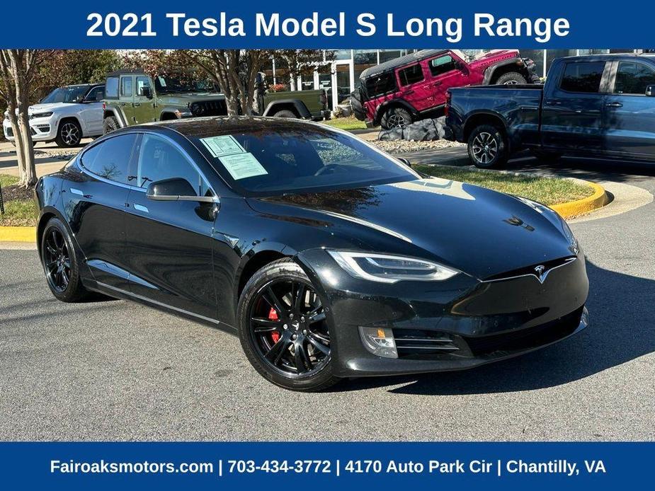 used 2021 Tesla Model S car, priced at $35,689