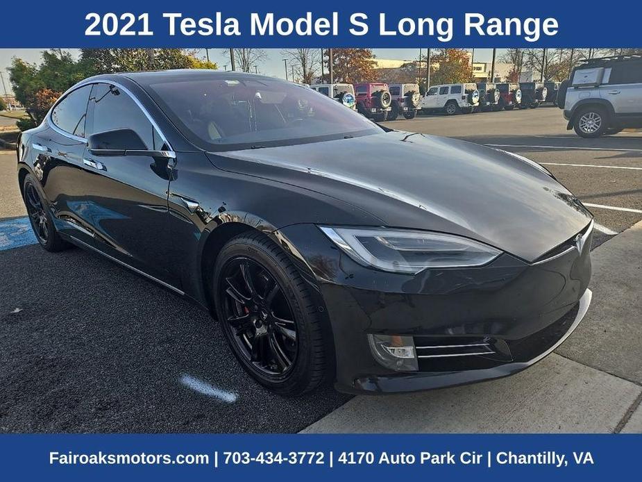 used 2021 Tesla Model S car, priced at $35,689