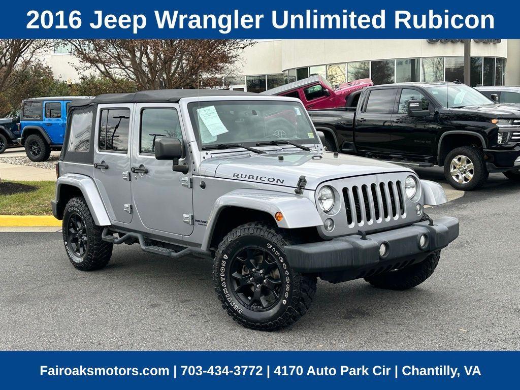 used 2016 Jeep Wrangler Unlimited car, priced at $21,324