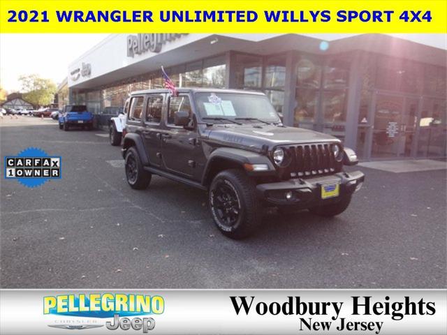 used 2021 Jeep Wrangler Unlimited car, priced at $31,577