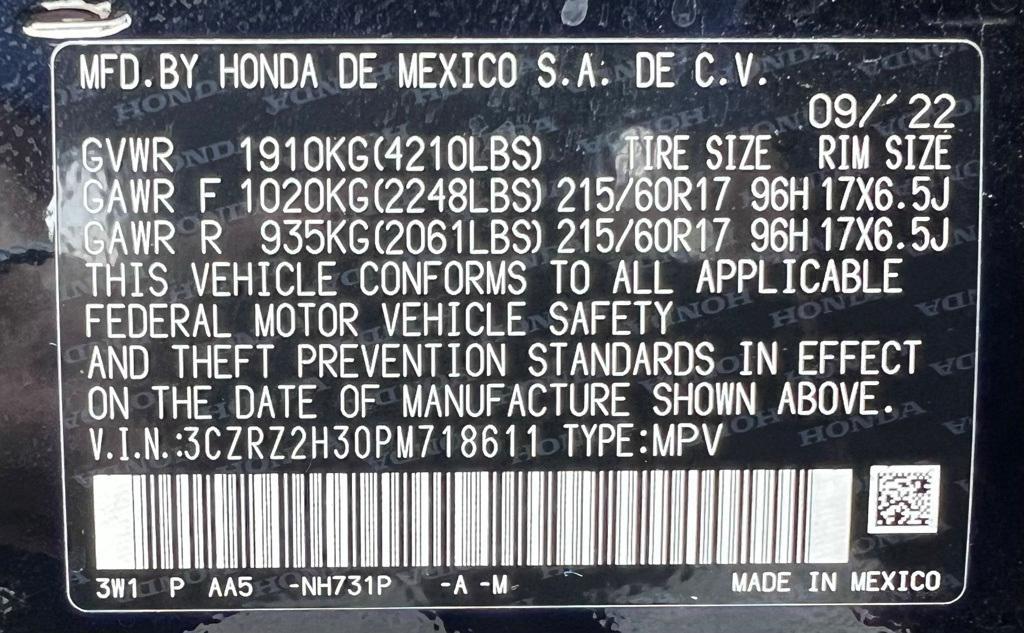 used 2023 Honda HR-V car, priced at $21,669