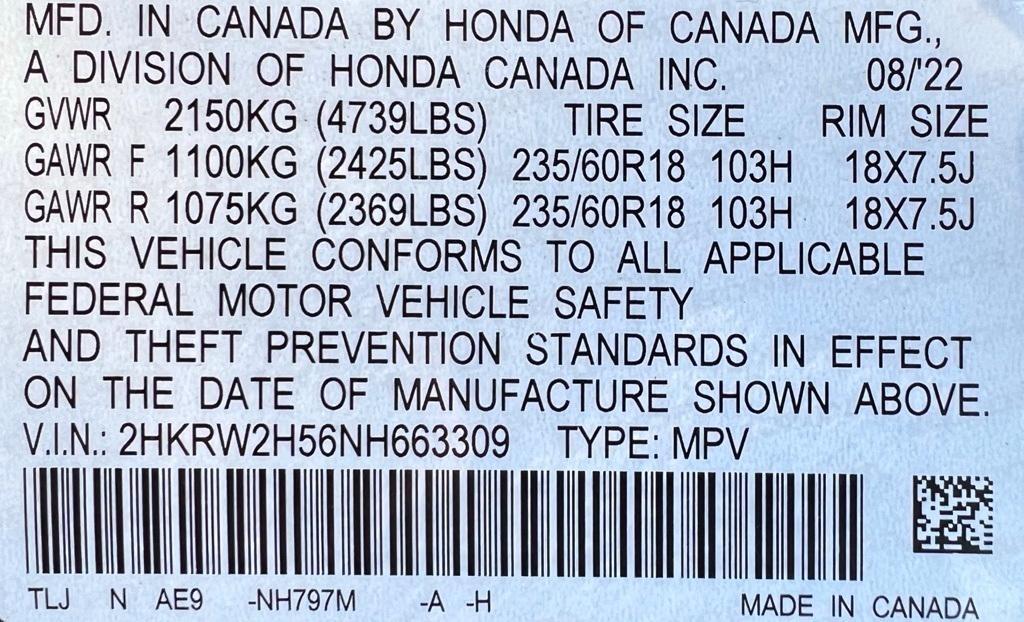 used 2022 Honda CR-V car, priced at $24,895