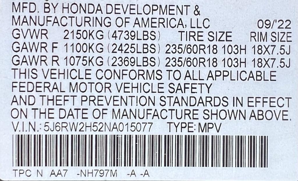 used 2022 Honda CR-V car, priced at $25,374