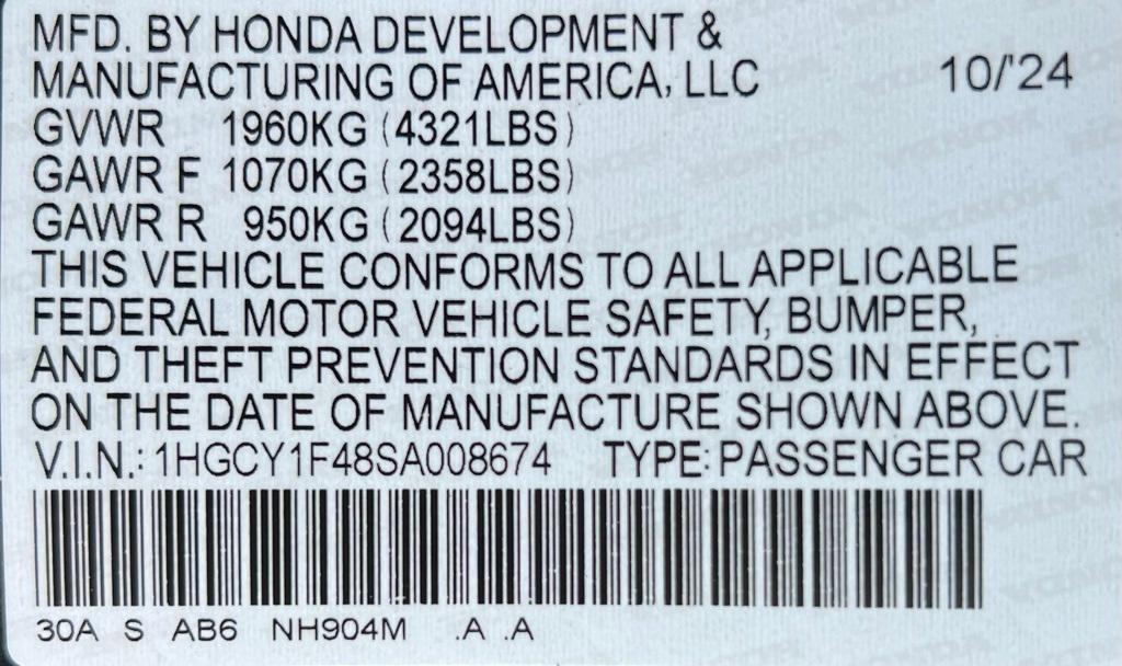 used 2025 Honda Accord car, priced at $26,974