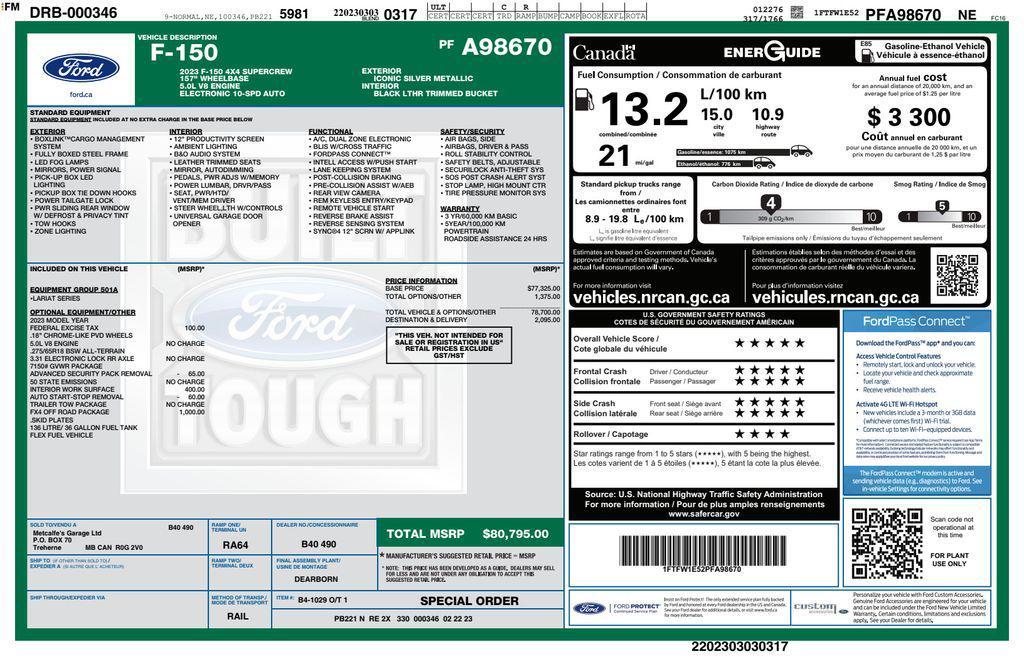 used 2023 Ford F-150 car, priced at $38,699