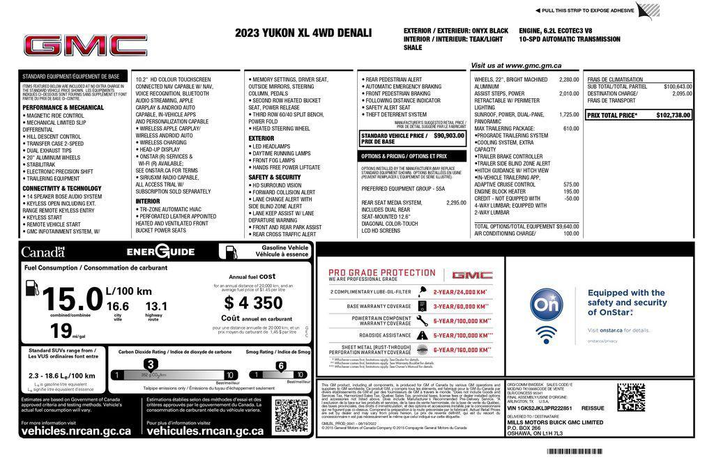 used 2023 GMC Yukon XL car, priced at $55,993