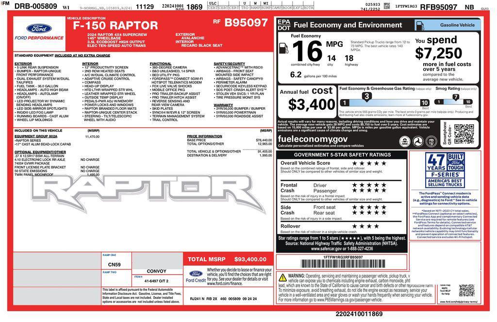 used 2024 Ford F-150 car, priced at $79,993