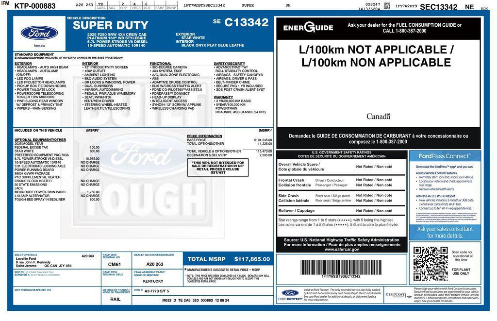 used 2025 Ford F-250 car, priced at $83,993